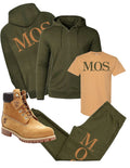 M.O.S.-men’s green sweats with tee