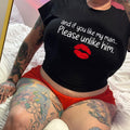Unlike Him Crop Top