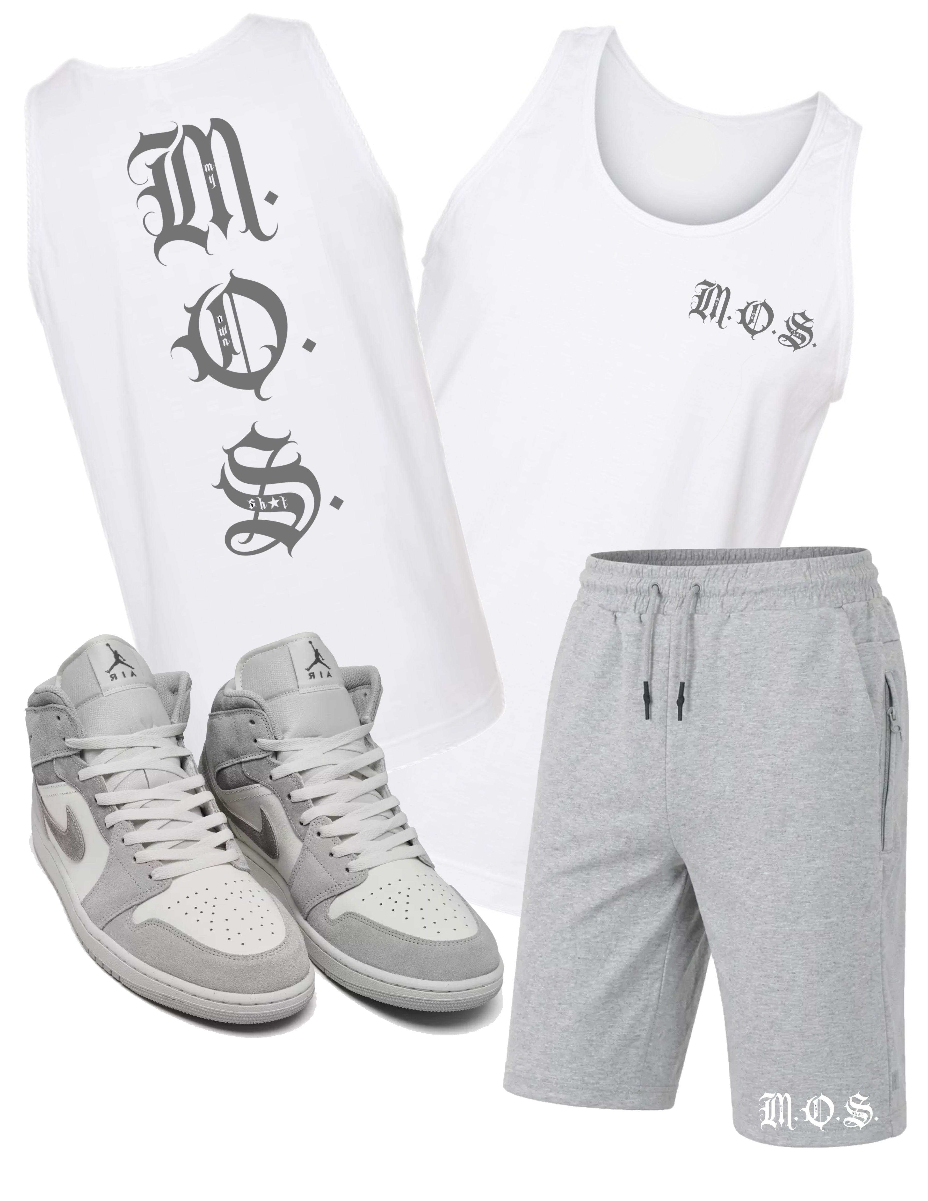 M.O.S.- gray men’s short set