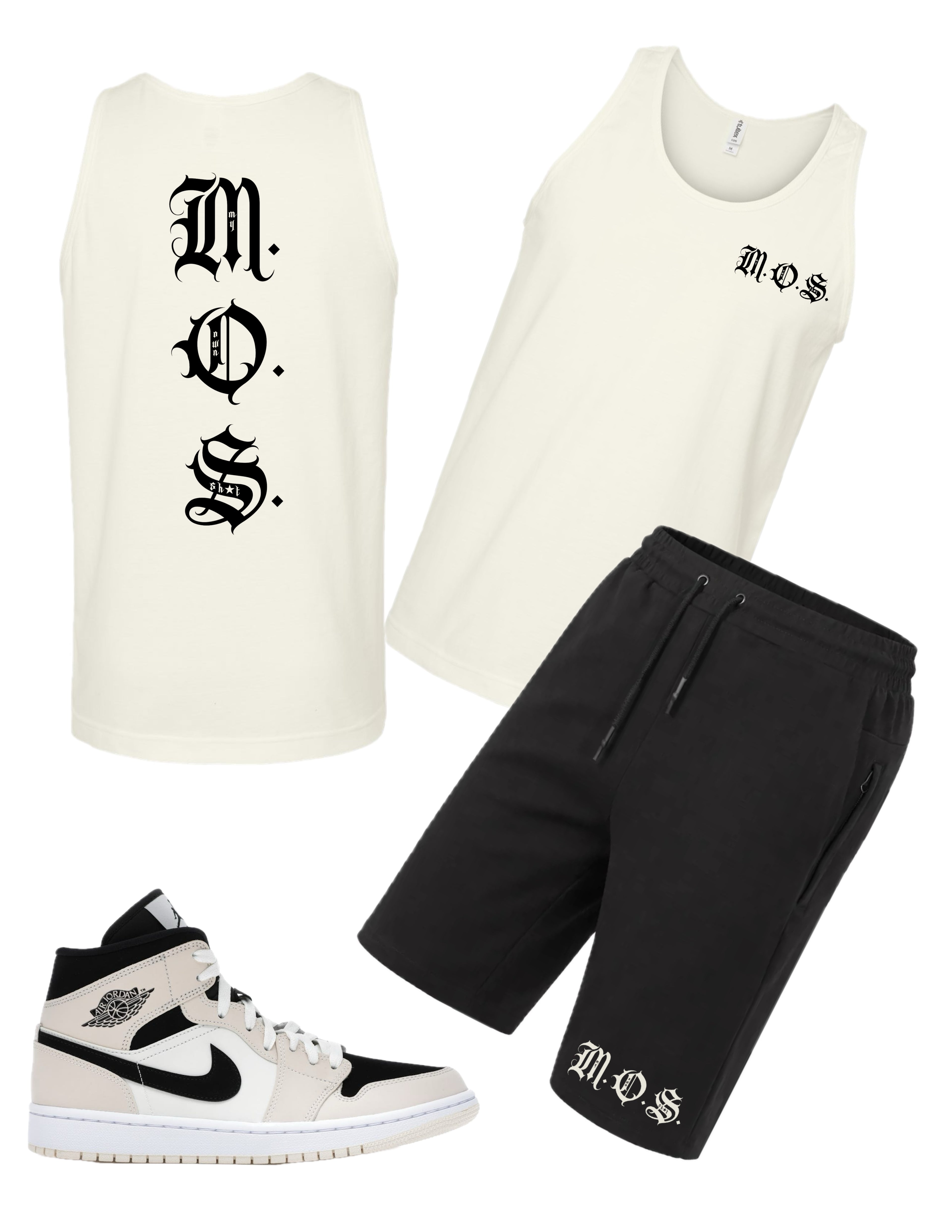 M.O.S.- black men’s short set