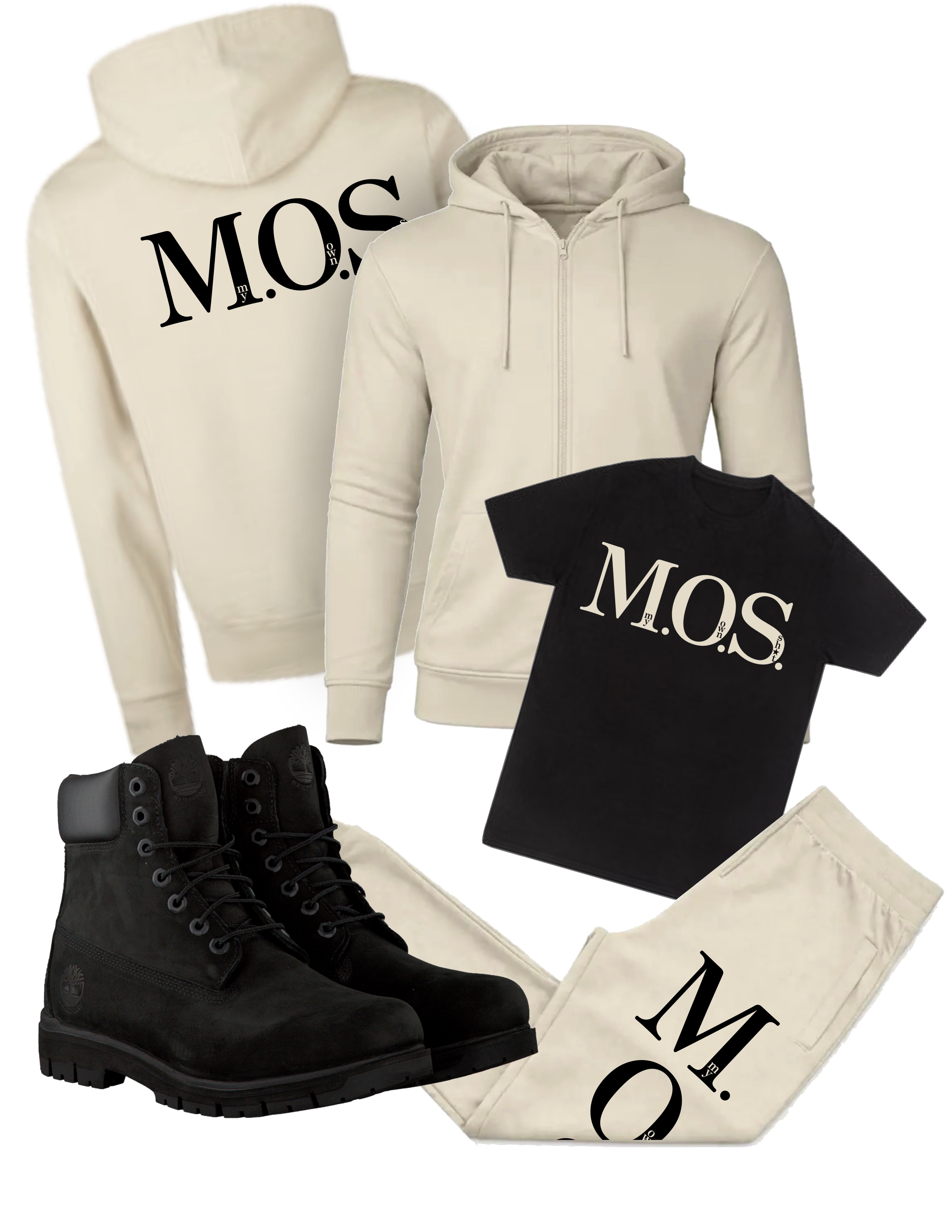 M.O.S.-men’s khaki sweats with tee