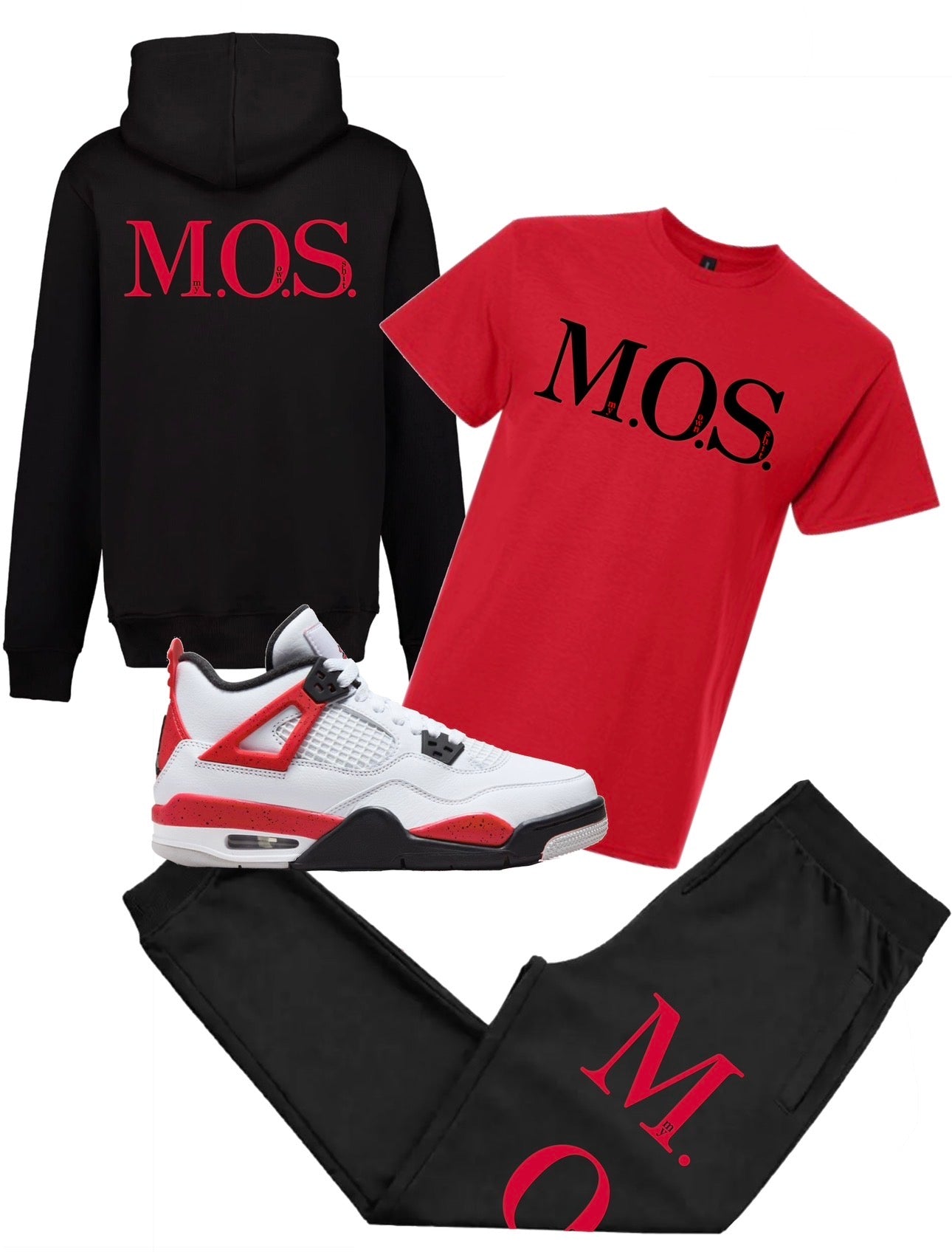 M.O.S.-men’s green sweats with tee