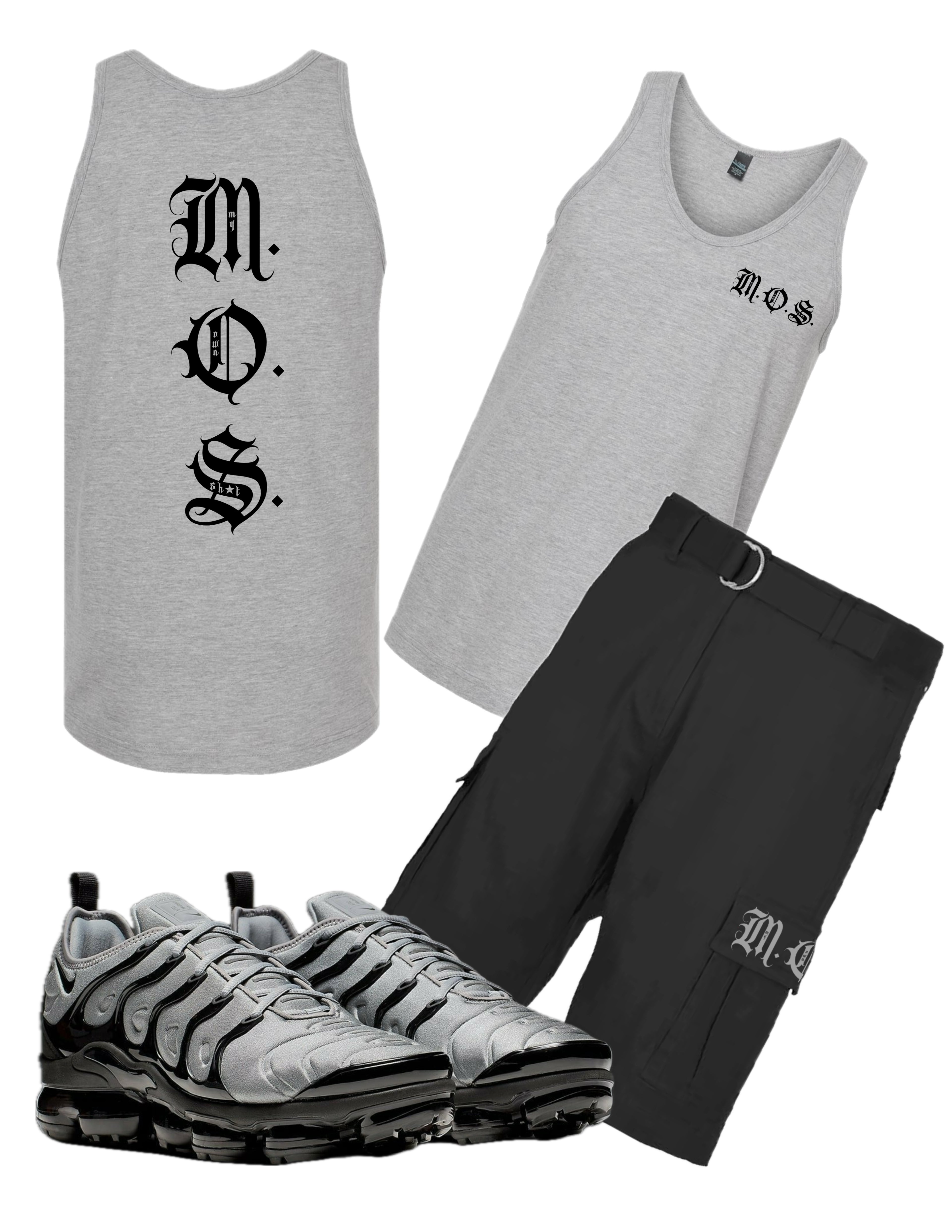 M.O.S.- men’s black cargo set